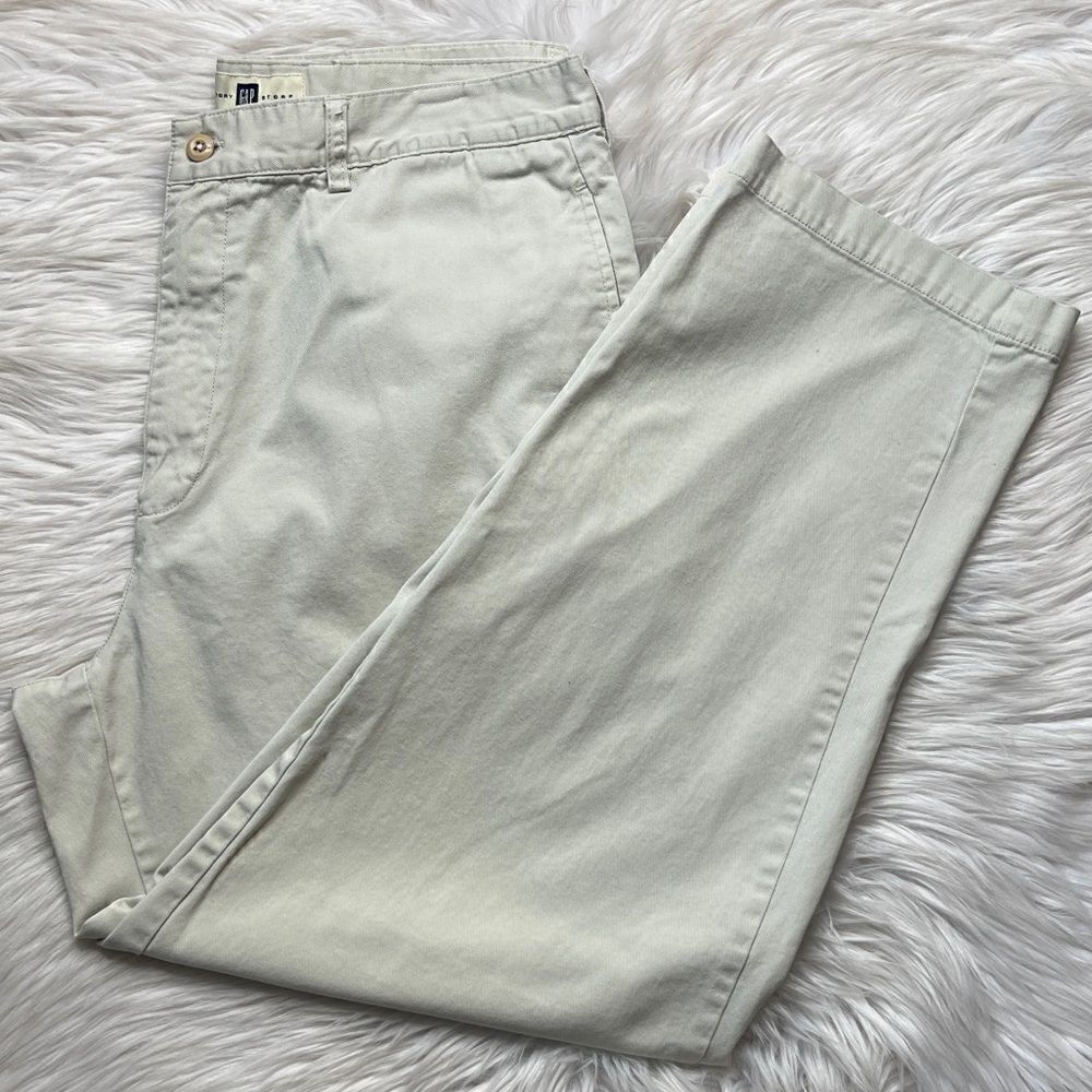 Gap Straight Leg Dress Pants Khaki Cream Size 35 / 30